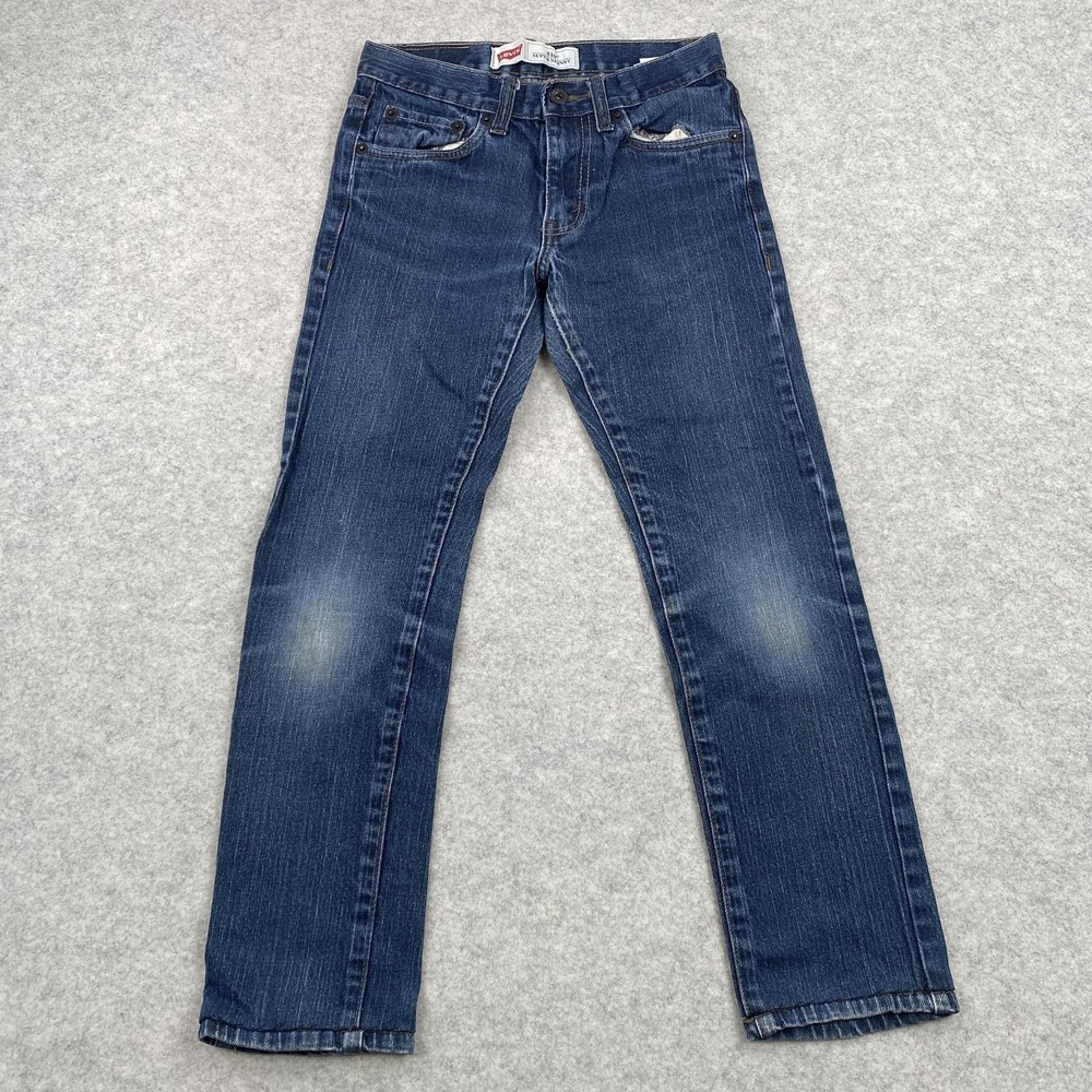 Levi's 510 Jeans Youth Kids 12 (24x23) Regular Blue Super Skinny Stretch Denim